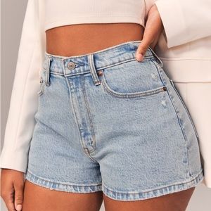 Abercrombie Curve Love High Rise Mom Shorts